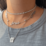 Load image into Gallery viewer, Pear Shape Diamond Chocker - HIBA JABER