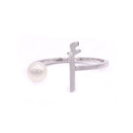 Load image into Gallery viewer, Pearl Drop Ring - Plain - HIBA JABER