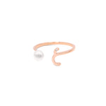 عرض الصورة في المعرض، Pearl قطرة خاتم - Plain - HIBA JABER