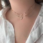 Load image into Gallery viewer, Plain Initial Hanging Necklace - HIBA JABER