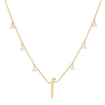 Load image into Gallery viewer, Plain Initial Hanging Necklace - HIBA JABER