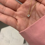 Load image into Gallery viewer, Round Diamond Solitaire Necklace / 0.3ct - HIBA JABER
