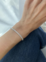 Load image into Gallery viewer, Round Diamond Tennis Bracelet / 0.14ct Each Diamond - HIBA JABER