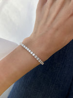 Load image into Gallery viewer, Round Diamond Tennis Bracelet / 0.30ct Each - HIBA JABER