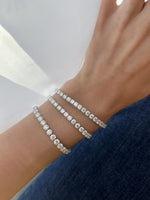 Load image into Gallery viewer, Round Diamond Tennis Bracelet / 0.40ct Each - HIBA JABER