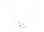 Load image into Gallery viewer, Saudi Map Heart Necklace - Saudi National Day - HIBA JABER
