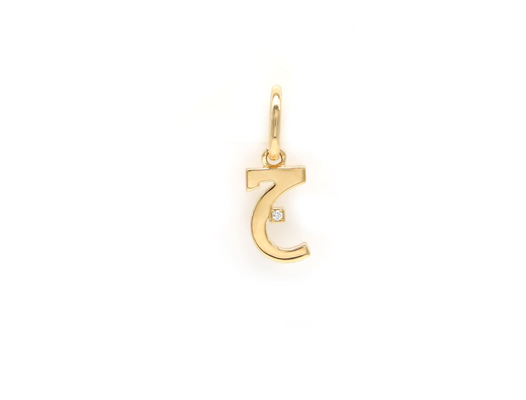 Single Initial Pendant | Plain - HIBA JABER
