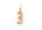 Load image into Gallery viewer, Single Initial Pendant | Set in Diamonds - HIBA JABER