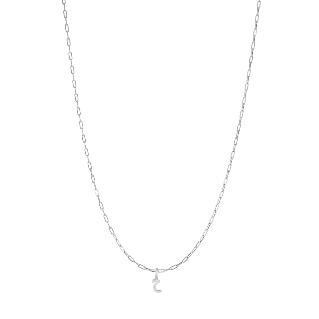 Single Initial Pendant | Set in Diamonds - HIBA JABER