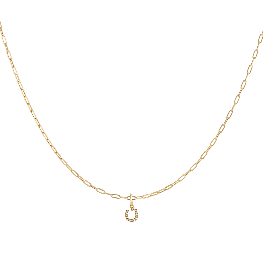 Single Initial Pendant | Set in Diamonds - HIBA JABER