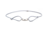 Load image into Gallery viewer, Single Initial Thread Bracelet - Set in Diamonds - HIBA JABER