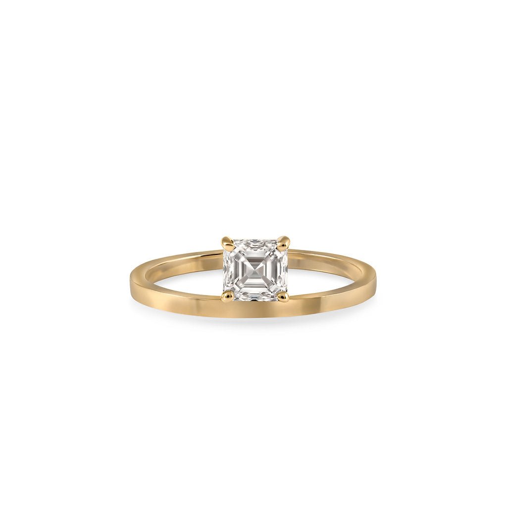 Solo Emerald Diamond Ring - HIBA JABER