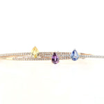 Load image into Gallery viewer, Teardrops from Sri Lanka - Blue Bracelet - HIBA JABER