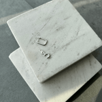 تحميل الصورة في عارض المعرض, The Removable Initial Square Hoop - HIBA JABER