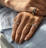Load image into Gallery viewer, The Thin & Thick Duo Ring - HIBA JABER