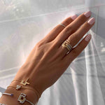 Load image into Gallery viewer, Thick Trio Rings - HIBA JABER