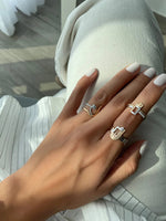 تحميل الصورة في عارض المعرض, Thin Duo Rings - HIBA JABER