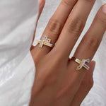 تحميل الصورة في عارض المعرض, Thin Duo Rings - HIBA JABER