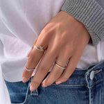 تحميل الصورة في عارض المعرض, Thin Duo Rings - HIBA JABER