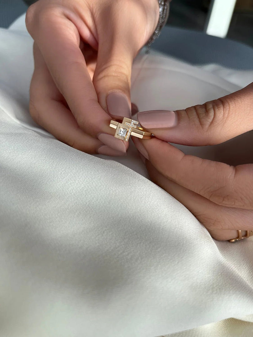 Thin Duo Rings - HIBA JABER