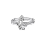 Load image into Gallery viewer, Thin Duo Rings - Letters Meem & 3ein - HIBA JABER