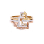 Load image into Gallery viewer, Thin Trio Rings - HIBA JABER
