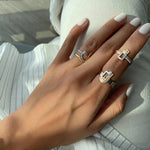 Load image into Gallery viewer, Thin Trio Rings - HIBA JABER