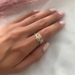 Load image into Gallery viewer, Thin Trio Rings - HIBA JABER
