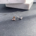 تحميل الصورة في عارض المعرض, Trio Baguette Diamond Earring - Flat back - HIBA JABER