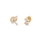 تحميل الصورة في عارض المعرض, Trio Baguette Diamond Earrings - HIBA JABER