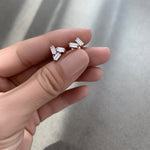 تحميل الصورة في عارض المعرض, Trio Baguette Diamond Earrings - HIBA JABER