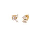 تحميل الصورة في عارض المعرض, Trio Baguette Diamond Earrings - HIBA JABER