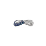 Load image into Gallery viewer, Two Way Bold Infinity Ring - White & Light Pink - HIBA JABER
