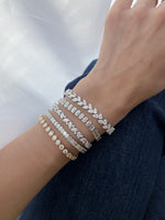 Load image into Gallery viewer, Two Way Diamond Pear Tennis Bracelet 0.24ct Each - HIBA JABER