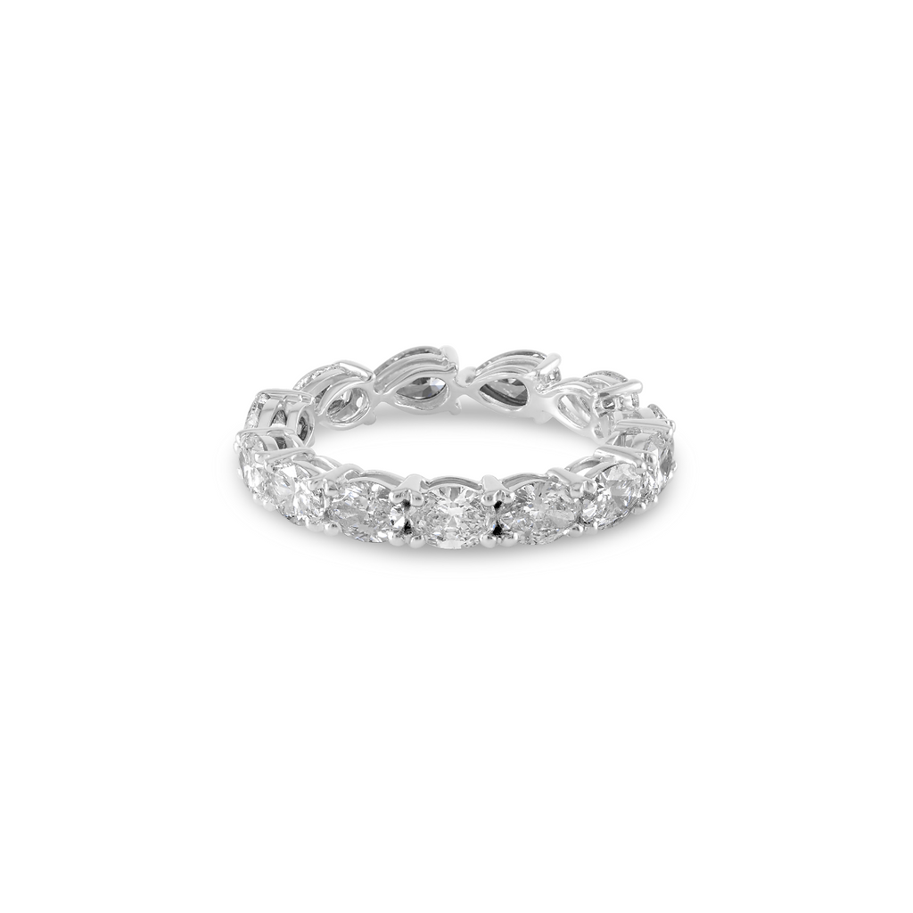 Two Way Eternity Ring | Ovals & Pear Diamonds - HIBA JABER