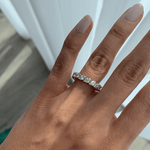 Load image into Gallery viewer, Two Way Eternity Ring | Princess & Pear Diamond - HIBA JABER