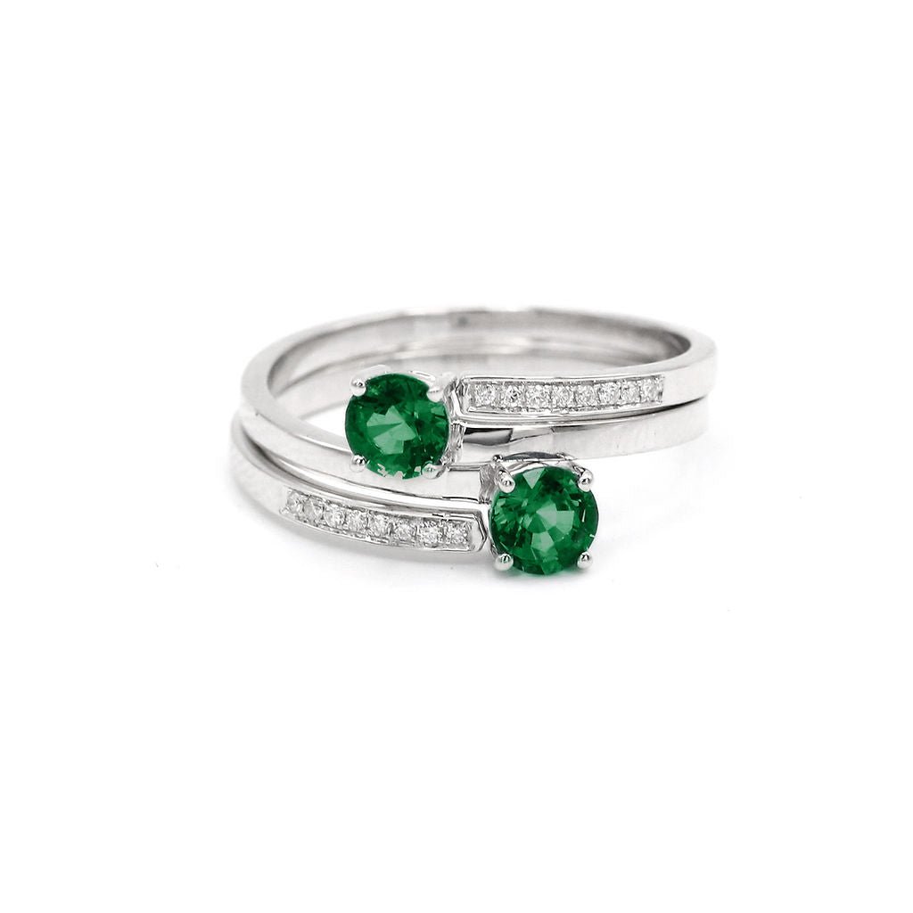 UAE National Day Duo Rings - Green - HIBA JABER
