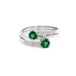 Load image into Gallery viewer, UAE National Day Duo Rings - RED - HIBA JABER