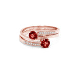 Load image into Gallery viewer, UAE National Day Duo Rings - WHITE - HIBA JABER