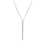 Load image into Gallery viewer, Vertical Diamond Bar Necklace - HIBA JABER