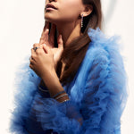 Load image into Gallery viewer, Vertical Sapphire Multicolored Earring Set - HIBA JABER