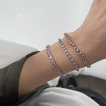Load image into Gallery viewer, Zigzag Multi Colored Sapphire Pears with Diamond Droplets Bracelet - HIBA JABER