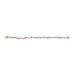 Load image into Gallery viewer, Zigzag Multi Colored Sapphire Pears with Diamond Droplets Bracelet - HIBA JABER