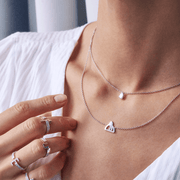 0.4 Ct Fancy Cut Diamond Necklace - HIBA JABER