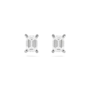 0.5ct Emerald Diamond Stud Earring - Set - HIBA JABER