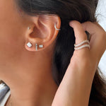 Load image into Gallery viewer, 0.70cts Diamond Earring Set - HIBA JABER
