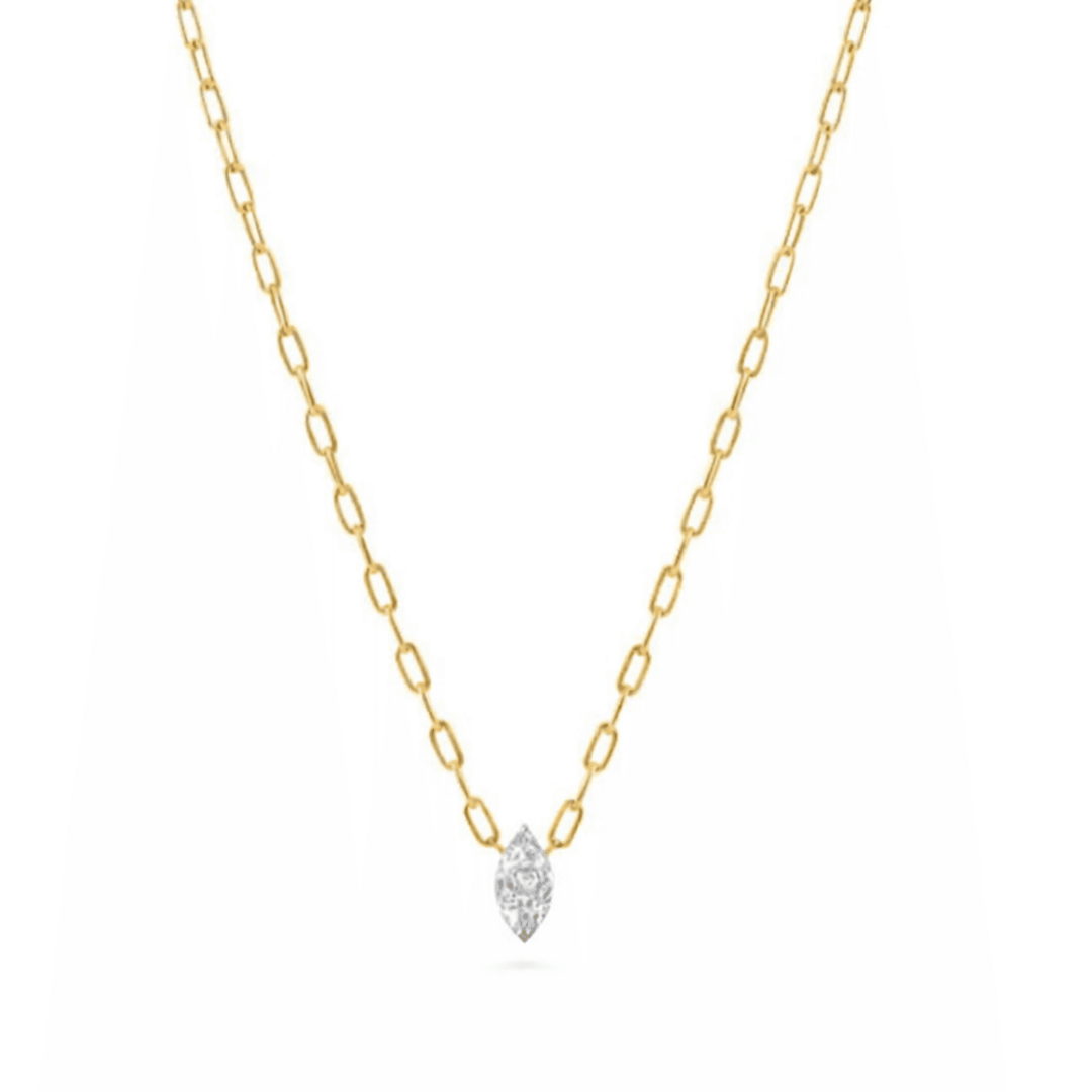 0.7cts Diamond Necklace with Bold Chain - HIBA JABER