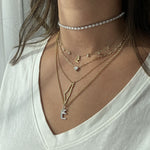 Load image into Gallery viewer, 0.7cts Diamond Necklace with Bold Chain - HIBA JABER