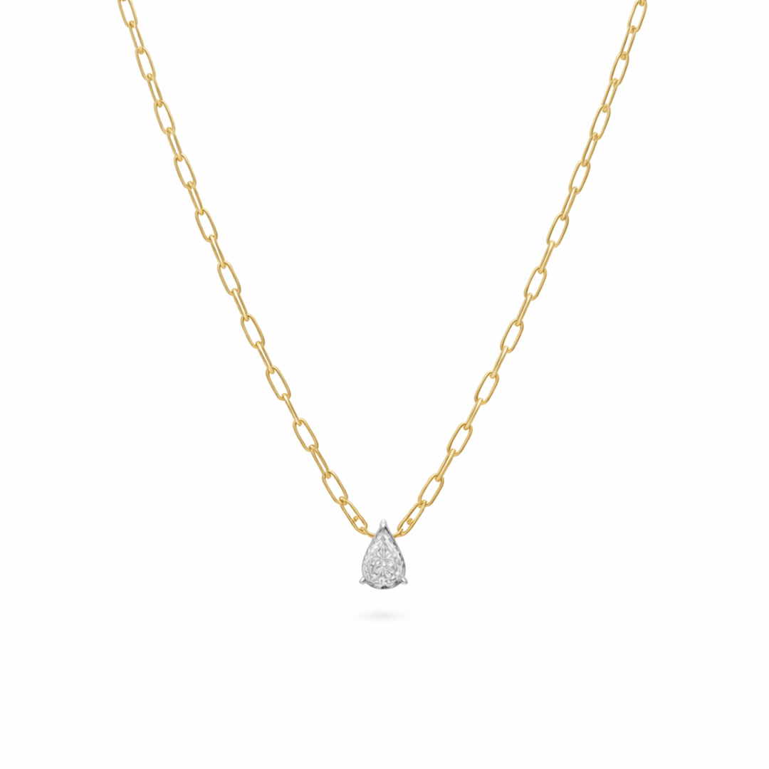 0.7cts Diamond Necklace with Bold Chain - HIBA JABER