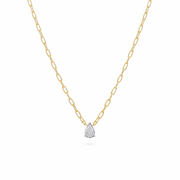 0.7cts Diamond Necklace with Bold Chain - HIBA JABER